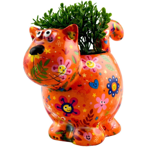 Gatto Caramel | Vaso di Fiori
